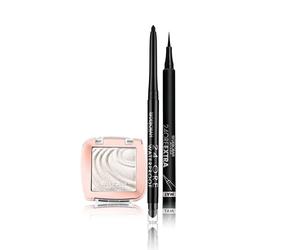Deborah Milano - Set Makeup Matita Occhi 24 Ore Automatica Waterproof 01 Black, Ombretto Color Lovers 01 Shimmery White, Cremoso Long Lasting, e Penna Eyeliner 24 Ore Extra Mat, Lunga Tenuta