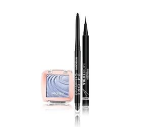 Deborah Milano - Set Makeup Matita Occhi 24 Ore Automatica Waterproof 01 Black, Ombretto Color Lovers 06 Light Blue Sky, Cremoso Long Lasting, e Penna Eyeliner 24 Ore Extra Mat, Lunga Tenuta