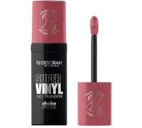 Deborah Milano - Super Vinyl Shake Lipstick Rossetto Liquido Vinilico, N.1 Rose, Colore Intenso e No Transfer, Dona Labbra Viniliche e Impeccabili fino a 16 Ore, 4ml