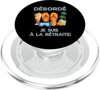 Débordé Je Suis à La Retraite Design Vacances Tropicales PopSockets PopGrip per MagSafe