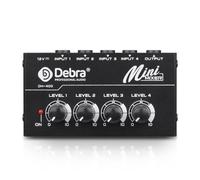 DEBRA M094 Mixer audio 4 canali strumenti musicali streaming live spina AU nero