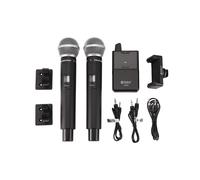 DEBRA PROFESSIONAL AUDIO Microfono Wireless Portatile Microfono Wireless UHF per Interviste Trasmesse In Diretta