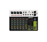DEBRA PROFESSIONAL Audio V8 Mixer Audio Piccola Console di Missaggio con USB 48V Phantom Power Delay Repeat per DJ Spina UE