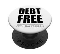 Debt Free Libertà Finanziaria Pagare Debito Finanza Ricchezza PopSockets PopGrip Adesivo