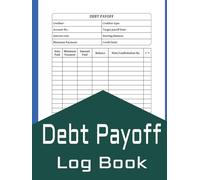 Debt Payoff Log book: 130 Pages 8.5" x 11" Log Book Tracker for Credit Card Account Payment, or other Debts Journal to Keep Track of Due Dates, Interest Paid, Payoff, Balance