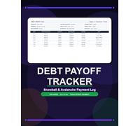 Debt Payoff Tracker | Debt Snowball & Avalanche Payment Log: Bill Payment Tracker Notebook for Credit Cards, Loans & Personal Debt | 120 Pages | 8.5 x ... | Creditor Log with Monthly Payment Register