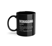Debugging Developer Coder Tazza da caffè | Sviluppatore di software Ingegnere software Programmatore Tazza Nero (05501W)