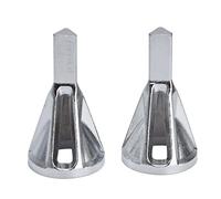 Deburring Tool 2 Pack | Triangular Handle Chamfering Device for Stainless Steel/Copper/Brass/Aluminum | External Drill Bit Deburrer for Metal, Wood, Plastic
