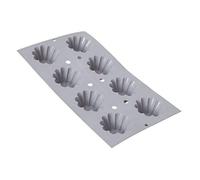 DeBuyer 1845.01 - Stampo Flessibile in Silicone per 8 tortine da 9,5 cl, ø 8 cm