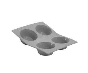 DeBuyer ELASTOMOULE Stampo in Silicone per Muffin, per Creare 4 Muffin, Facile da Usare e Pulire, Lavabile in lavastoviglie
