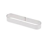 DeBuyer Inox Moule Autre Cercle Et Moules De Buyer-Cerchio Oblong Mathieu Blandin 14.5X3.5X1.9-3037.14, Acciaio Inossidabile, Argento, 15.8 x 3.8 x 2 cm