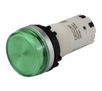 DECA CP24P-3EQ4G Spia luminosa 24 V DC/AC 8 A (L x L x A) 29.9 x 20.5 x 55 mm