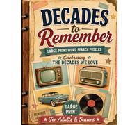 Decades to remember: Large print word search puzzles