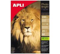 Carta fotografica Apli Photobright A4 240 g 20 fogli