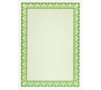 DECAdry OSD4054 - Certificati Premium Watermark, 115 g/mq, formato A4, verde smeraldo, confezione da 25