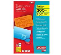 Taschetta 15 Fg. da 10 Biglietti da Visita BIANCO 200 gr. Arrotondati