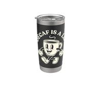 Decaf è un appassionato di caffè bugie amante della caffeina Bicchiere termico in acciaio inox doppia parete