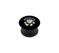 Decaf è un appassionato di caffè bugie amante della caffeina PopSockets PopGrip Adesivo