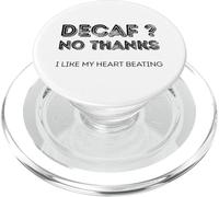 Decaf no Grazie mi piace battere il mio cuore PopSockets PopGrip per MagSafe