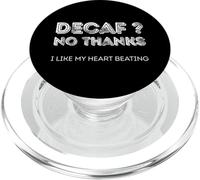 Decaf no Grazie mi piace battere il mio cuore PopSockets PopGrip per MagSafe
