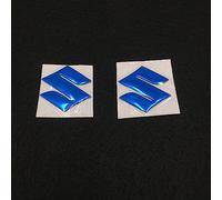 DECAIK 2 Pezzi Adesivo Emblema Logo Auto per Suzuki, Decorazione della Decalcomania Dell'autoadesivo del Distintivo del Logo Dell'auto, Auto Accessori,C Blue