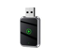 DECAIK Adattatore CarPlay Wireless per Mazda CX-3 2020 2021 2022 2023 2024, Dongle Wireless CarPlay Plug & Play, Convertire Carplay Cablato in Wireless, Adattatore Bluetooth USB,B Silver