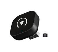 DECAIK Adattatore CarPlay Wireless per Renault Captur 2017 2018 2019 2020 2021 2022 2023, Converte Cablato in Wireless, Dongle CarPlay Wireless con Connessione Automatica, Plug & Play,A Black
