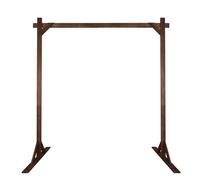 DECAKE Arco per Matrimonio in Legno, Quadrato da 7,2 Piedi, Supporto per Fondale per Cerimonia, Matrimonio Rustico, Feste