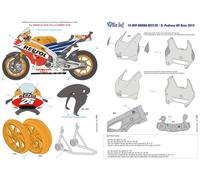 Decal 1/12 - Honda Rc213V Pedrosa 2014 - Blue Stuff - Bs12-009