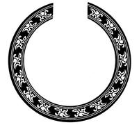 Decal - Adesivo per chitarra acustica, colore nero +