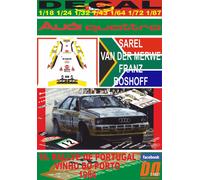DECAL AUDI QUATTRO A2 S. VAN DER MERWE R. DE PORTUGAL 1984 DnF (04)