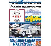DECAL AUDI QUATTRO H.MIKKOLA R. OF THE 1000 LAKES 1982 WINNER (04)