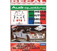 DECAL AUDI QUATTRO MICHELE MOUTON R. MONTECARLO 1982 DnF (04)
