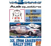 DECAL AUDI QUATTRO S.BLOMQVIST R. OF THE 1000 LAKES 1982 2nd (04)