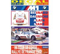 DECAL BMW M1 B.DARNICHE T.DE CORSE 1982 DnF (04)