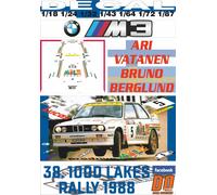 DECAL BMW M3 E30 A.VATANEN 1000 LAKES R. 1988 DnF (04)