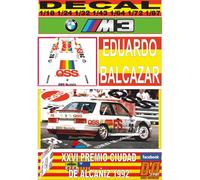 DECAL BMW M3 EDUARDO BALCAZAR PREMIO CIUDAD ALCAÑIZ 1992 (04)