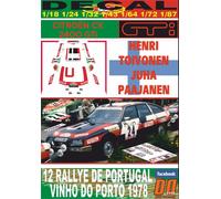 DECAL CITROEN CX 2400 GTI H.TOIVONEN R. PORTUGAL 1978 DnF (04)