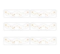 Decal di trucco temporanea - maschera per gli occhi d'oro, trattamento con occhio di collagene 24 K | Riduciatore di occhi gonfi, rimozione delle rughe, cuscinetti idratici, toppe per gli occhi antiru