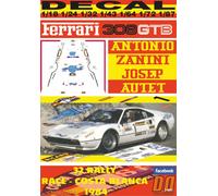 DECAL FERRARI 308 GTB A.ZANINI R. RACE-COSTA BLANCA 1984 2nd (04)