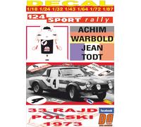 DECAL FIAT 124 ABARTH RALLYE A.WARMBOLD/TODT R.POLSKI 1973 WINNER (04)