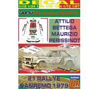 DECAL FIAT 131 ABARTH A.BETTEGA R.SANREMO 1979 3rd (04)