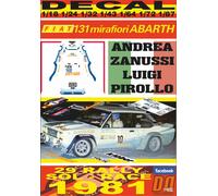 DECAL FIAT 131 ABARTH A.ZANUSSI R.SOL RACE 1981 3rd (04)