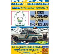 DECAL FIAT 131 ABARTH B.WALDEGARD SWEDISH R 1980 3rd (04)