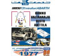 DECAL FIAT 131 ABARTH H. VALTAHARJU 1000 LAKES R. 1977 DnF (04)