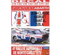 DECAL FIAT 131 ABARTH J-C.ANDRUET R.MONTECARLO 1979 4th (04)