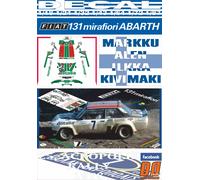 DECAL FIAT 131 ABARTH M. ALEN ACROPOLIS R. 1978 2nd (04)