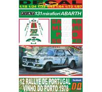 DECAL FIAT 131 ABARTH S.MUNARI R. PORTUGAL 1978 DnF (04)