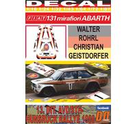 DECAL FIAT 131 ABARTH W.ROHRL HUNSRUCK R. 1980 WINNER (04)