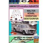 DECAL FIAT 131 ABARTH W.ROHRL T.DE CORSE 1980 2nd (04)